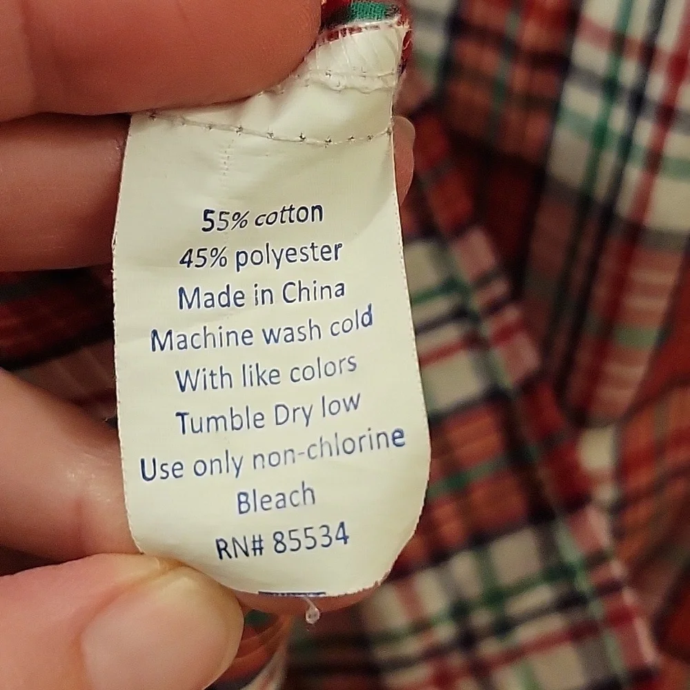 Red Plaid "Roscoe Shirt" by J. Bailey (Bailey Boys) in Size 8 Christmas Church - Picture 8 of 9